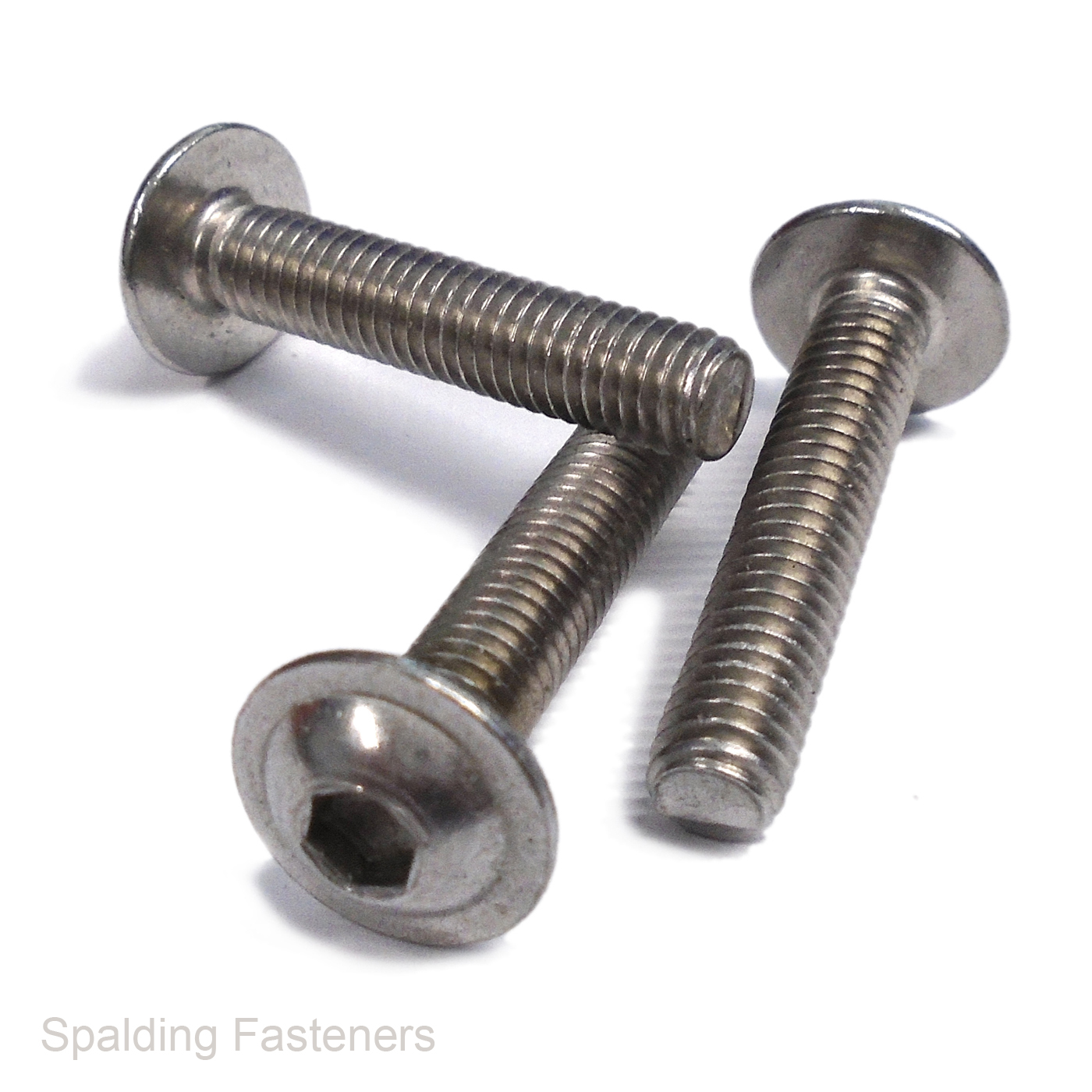 thumbnail image 2 of M3 M4 M5 M6 A2 Stainless Steel Hex Socket Flanged Button Head Allen Bolts - Assorted 2 of 5